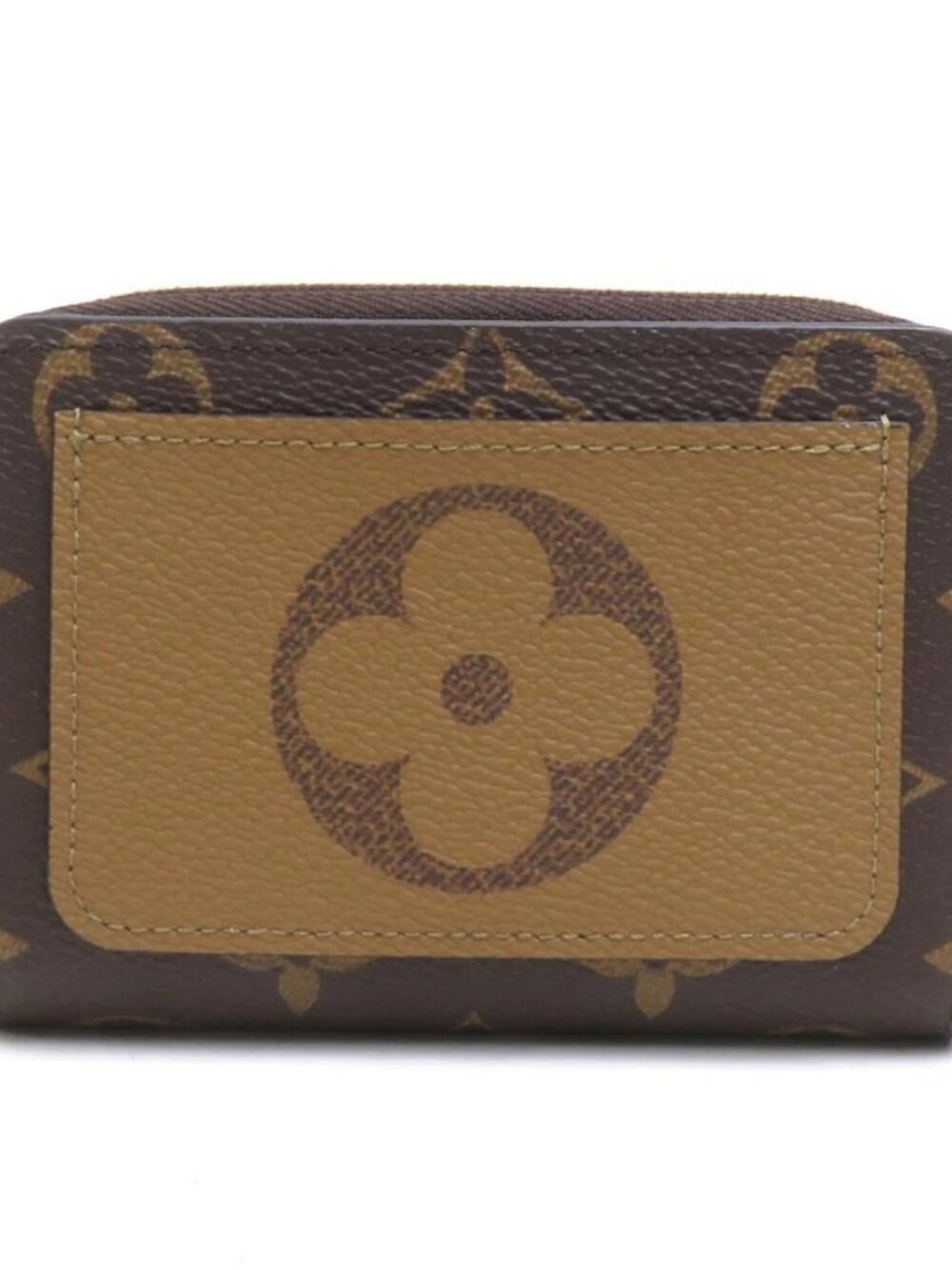 LOUIS VUITTON Monogram Reverse Bifold Wallet Brown